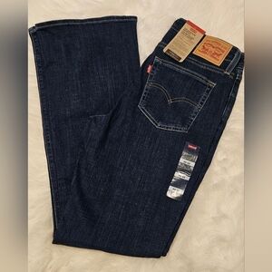Levi's 725 Dark Indigo High-Rise Boot Cut Jeans